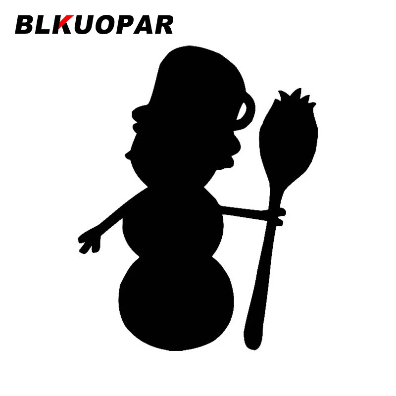 Blkuopar Kerst Silhouet Auto Sticker Originele Waterdichte Sticker Creatieve Modieuze Motorfiets Koelkast Decor Auto Goede