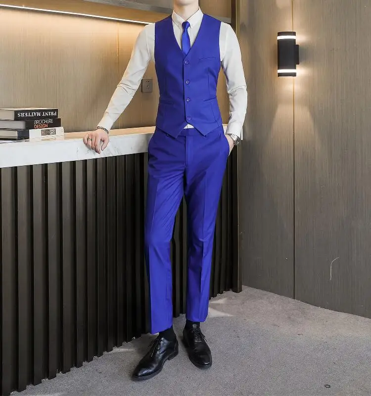 Vest for Men 17 Colors Solid Color Slim Single Breasted Waistcoat Business Fashion Casual High Quality Men Clothing Suit Vests