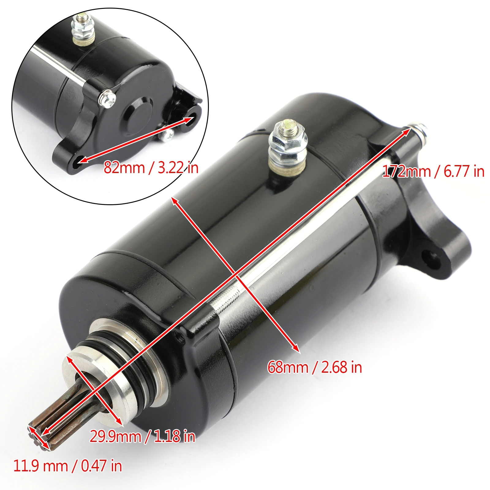 Areyourshop Jet Ski for Yamaha GP760 WB760 Wave Blaster Venture 760 97 64X-81800-00 XL760 STARTER Motor Engine Starting 9-Spline