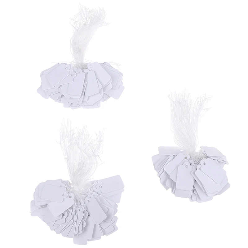 300 Stuks Label String String Geregen Ticket Sieraden Merchandise Display Prijskaartjes