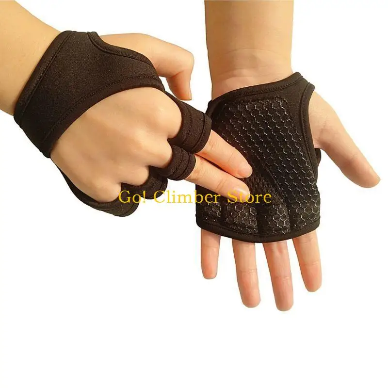 Guantes entrenamiento físico para levantamiento pesas Q84C, para hacer ejercicio, colgar y levantar remo