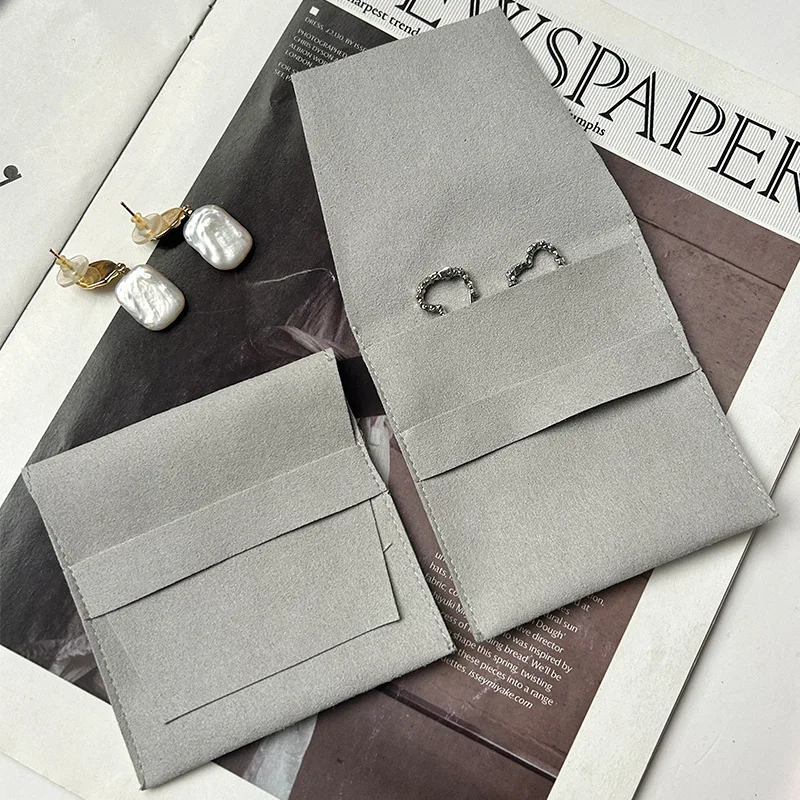 

10 шт., бархатное кольцо из искусственной кожи с откидной крышкой, сумка для хранения ожерелья и ювелирных изделий, подарочная сумка для ювелирных аксессуаров