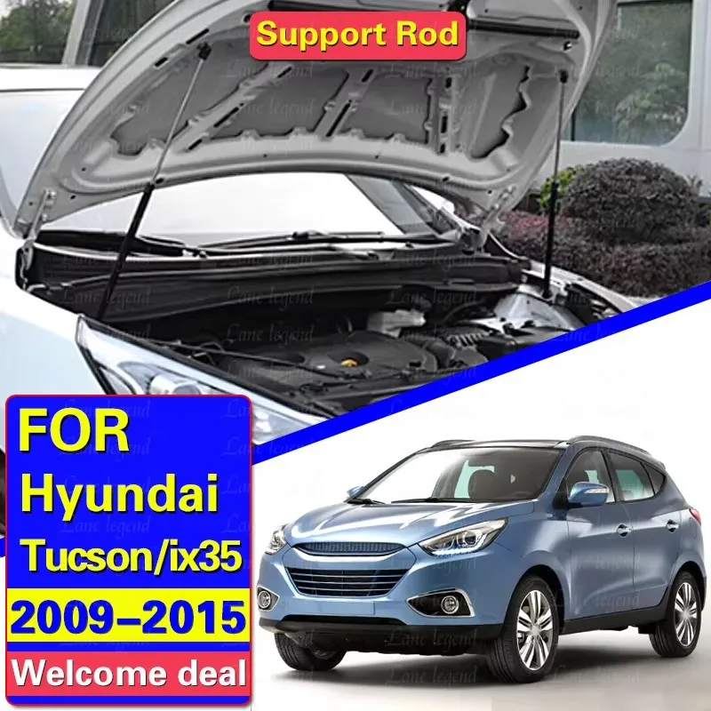 

For 2009-2015 Hyundai ix35 Tucson ix Refit Bonnet Hood Cover Gas Shock Lift Strut Bars Support Rod Damper Rocks Car-styling