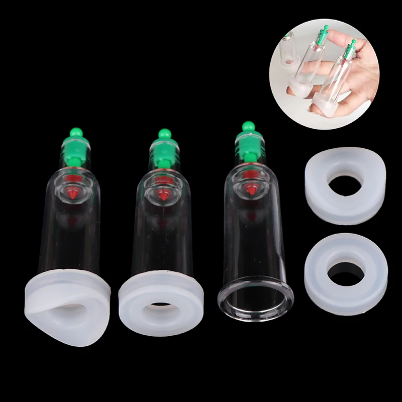 Silicone Cupping Massage Health B7 Cans Vacuum Cupping Chinese Medicine Ventosa Terapia Plastic Cup Finger Small Gas