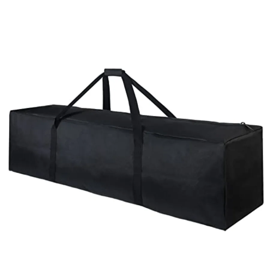 

1-Pack 46 Inch Extra Large Zippered Duffel Bag for Travel Camping Sports Equipment Storage, Waterproof Foldable Lage Bag with P