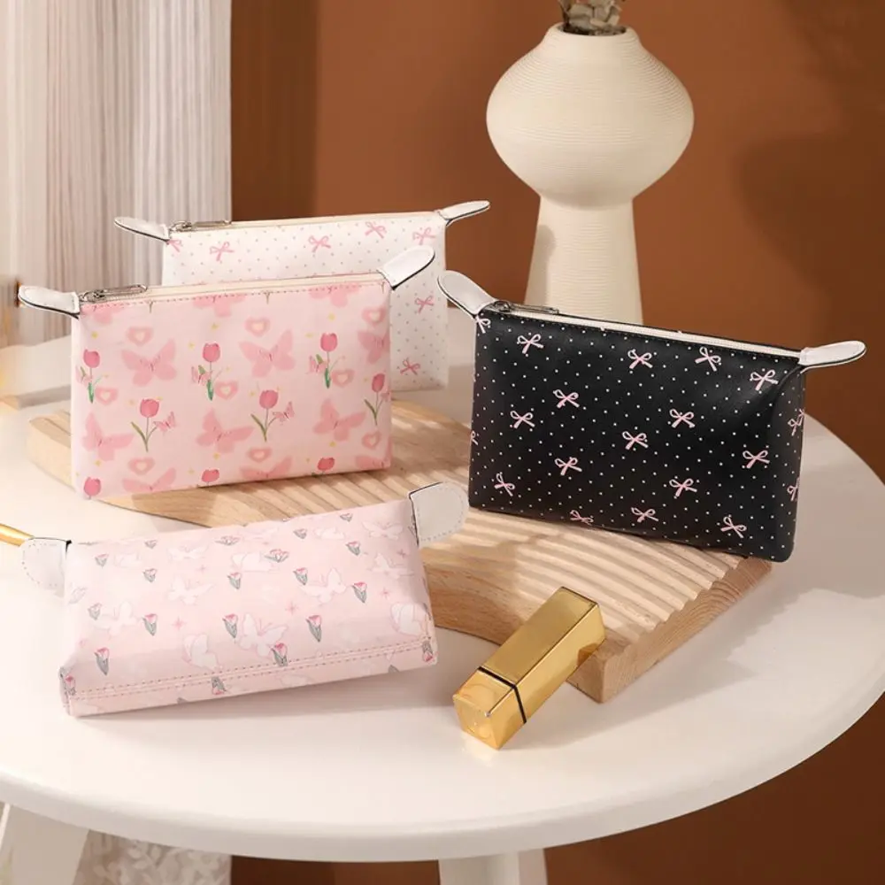 

Новые косметички из ПУ, водонепроницаемые, большой вместимости, прочные, портативные, для женщин