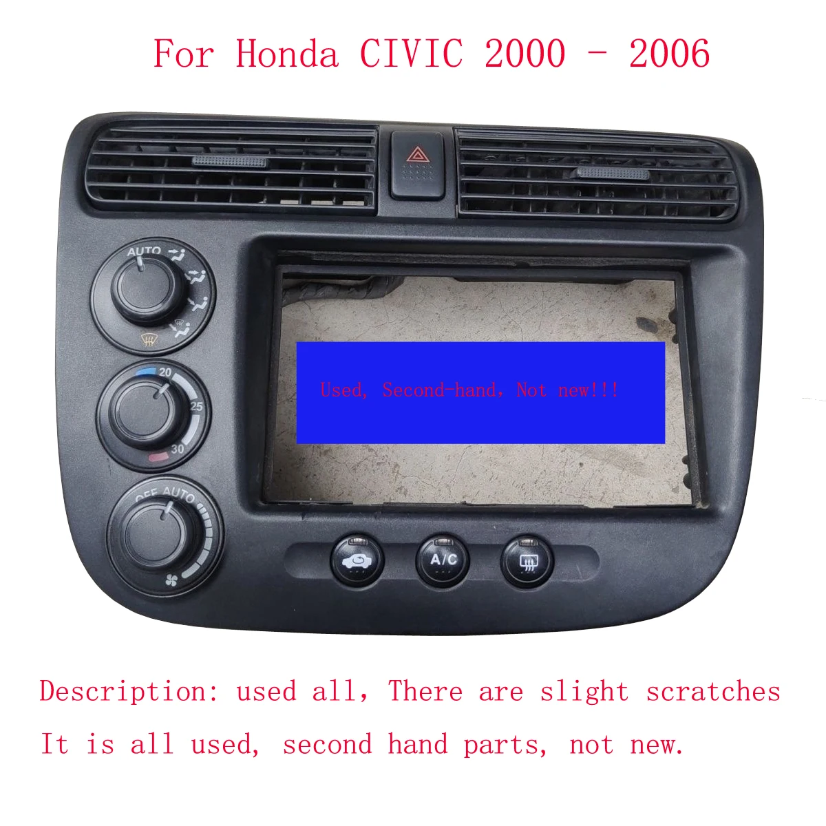 HUIYAN For Honda CIVIC 2000-2006 Used Dashboard Air Condition Outlet Vent Grill Air Conditioner Air Grill Air Duct Assy Nozzle