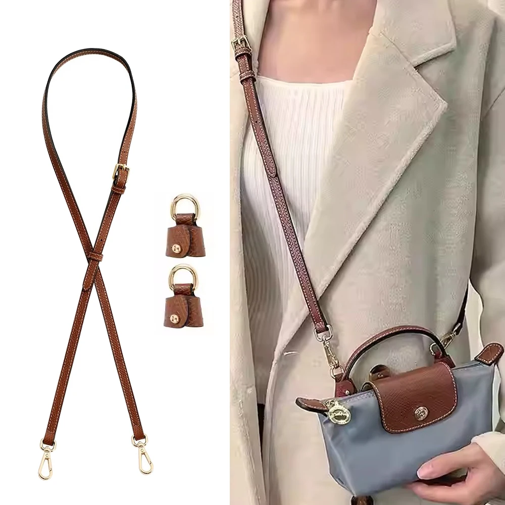 Bag Strap for NEW Longchamp Mini Shoulder Strap Dumpling Crossbody Bag Perforated Conversion Accessory for Punch-free Bag Strap