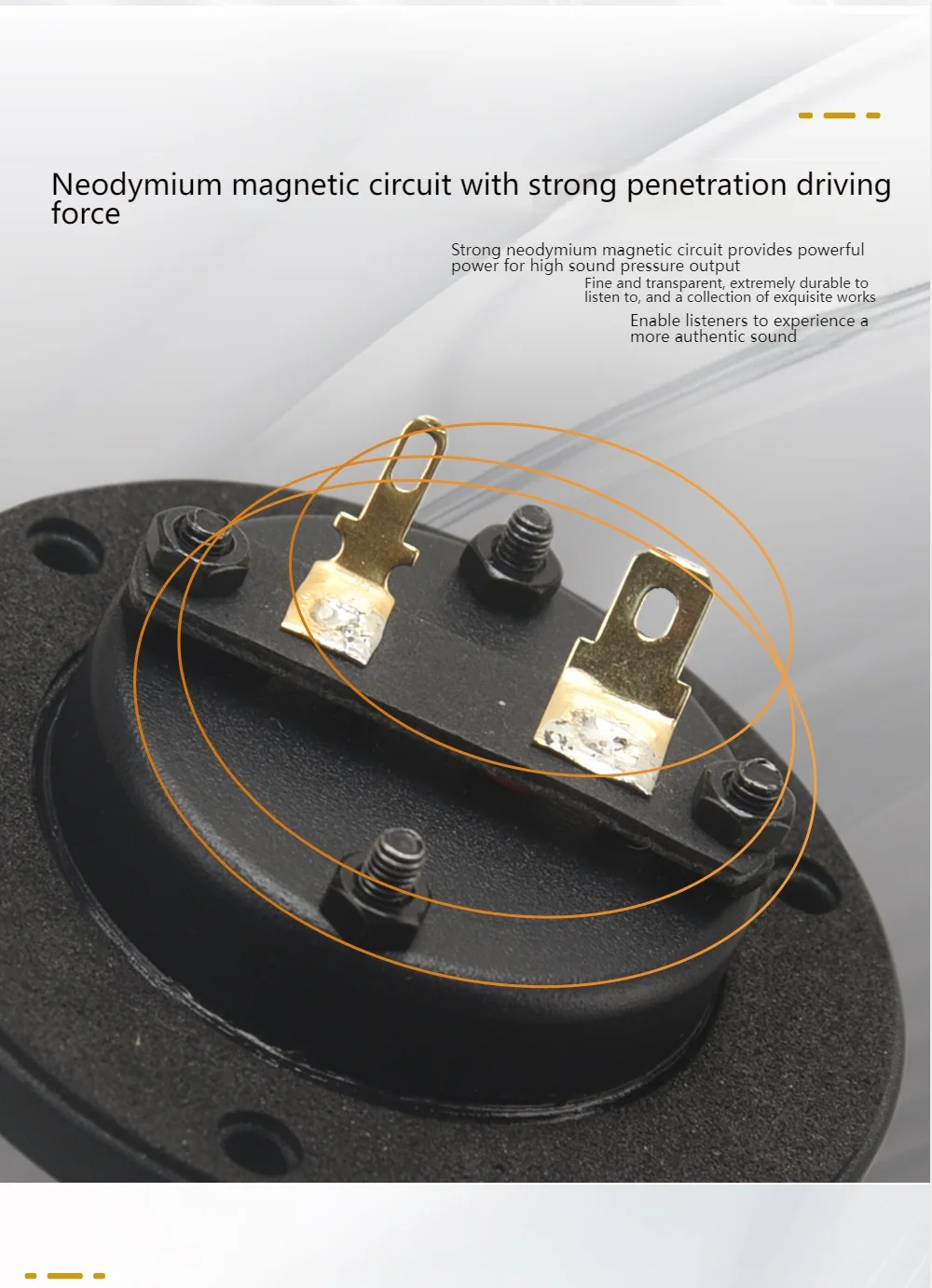HIFIDIY LIVE AMT-65 HiFi 2,5 Zoll Hochtöner-Lautsprechereinheit Air Motion 8OHM 30W Hochton-Lautsprecher Super Belt Type Hochleistungs-Lautsprecher – Detail 3