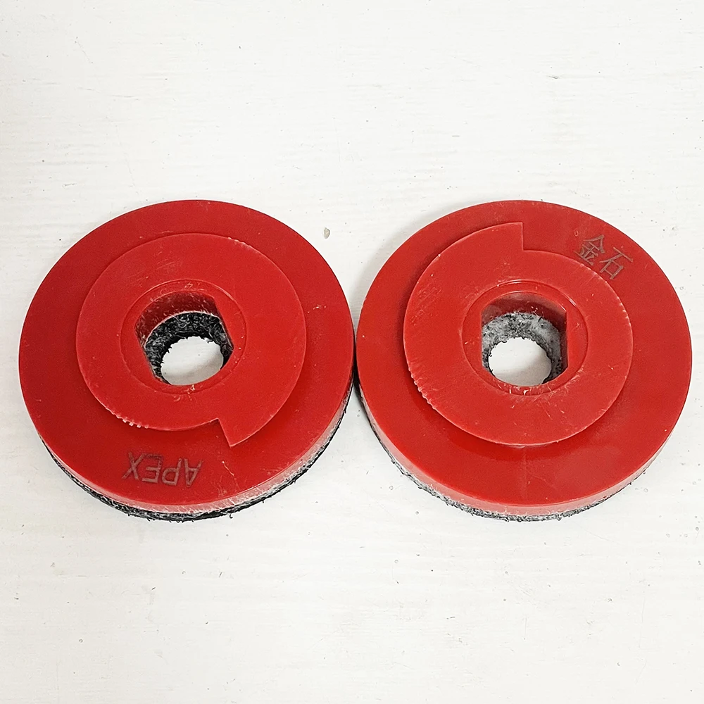 1Pc 4 Inch Snail Lock Snap Foam Back-up Pad With Plastic Base For Connection Of Angle Grinder And Polishing Pad With Snail Lock