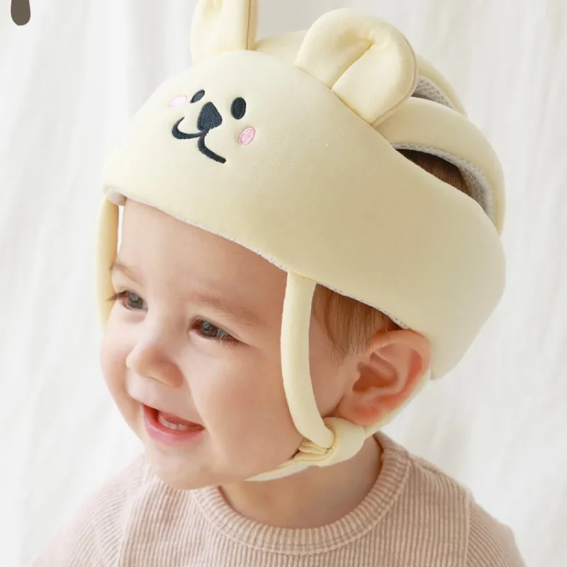 Baby Infant Toddler Helmet Safety Headguard Head Protective Cushion Funny Bunny Animal Safety Helmet Hat for Crawling Walking