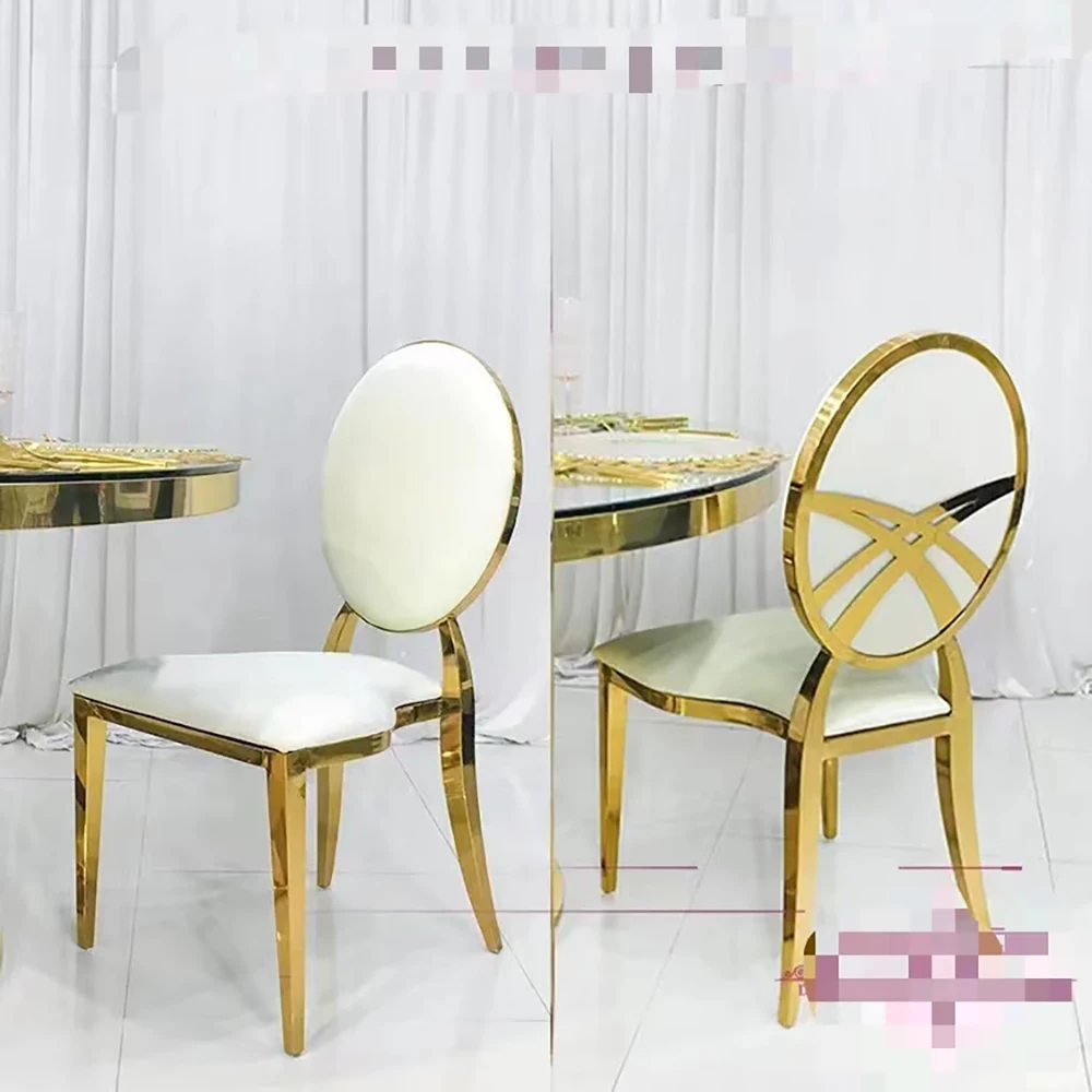 Wholesale Custom Hotel Banquet Event metal fabric cushion Cheap Chair Rentals Gold Wedding Chairs