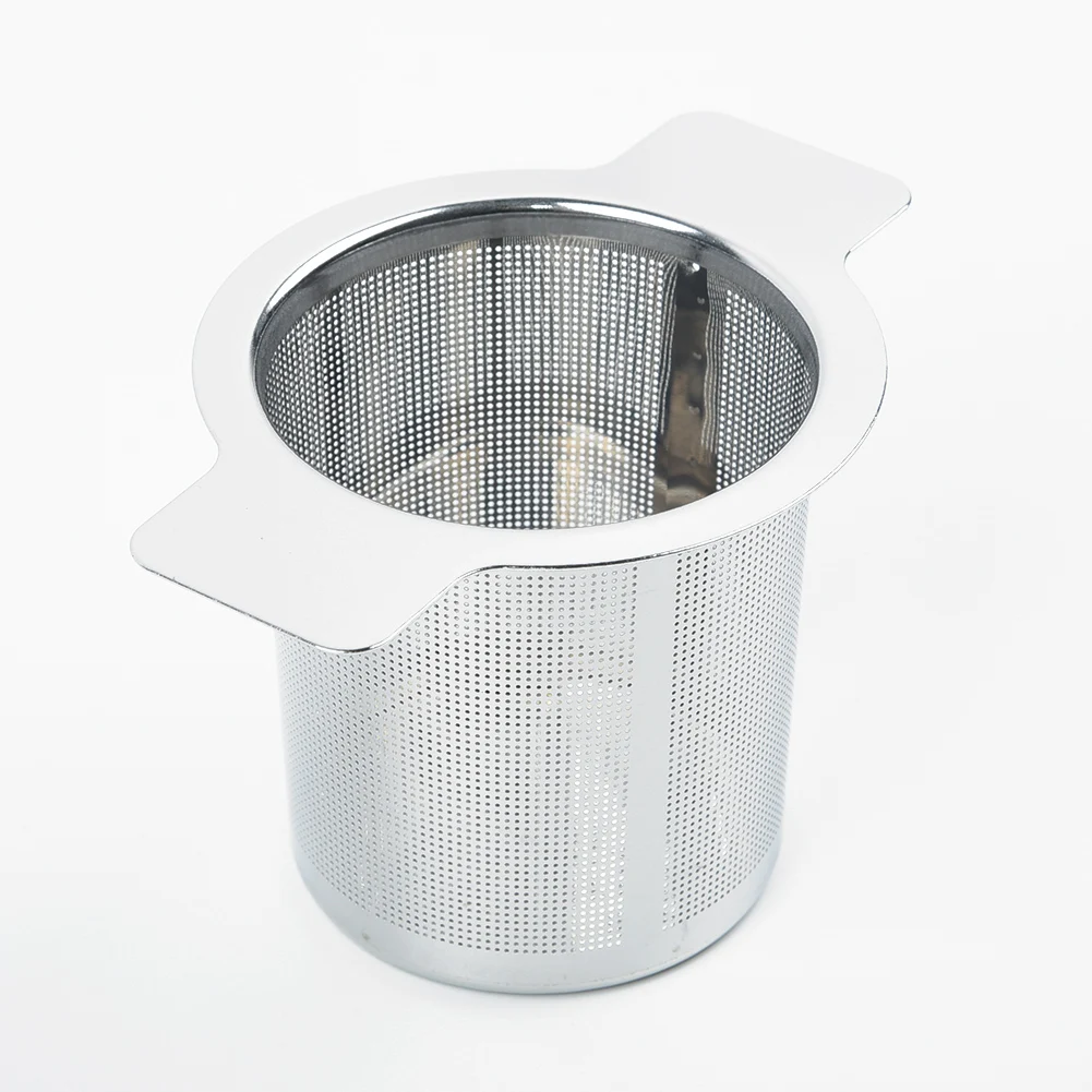 

1 Pc Tea Strainer Stainless Steel Dual Ear Fine Mesh Filter Tea Infuser Fine Reusable Strainer Home Kitchen Tea Shop Supplies