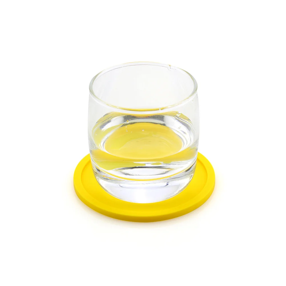 

5pcs Silicone Cup Coasters Thick Non-Slip Drink Mats Heat Resistant -40 To 230° Grade Safe For Mug Glass Bottle Tableware