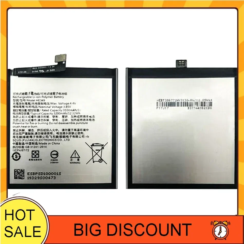 Battery HE349 HE 349 3200mAh For SHARP AQUOS S3 fs8032 Mobile Phone Bateira