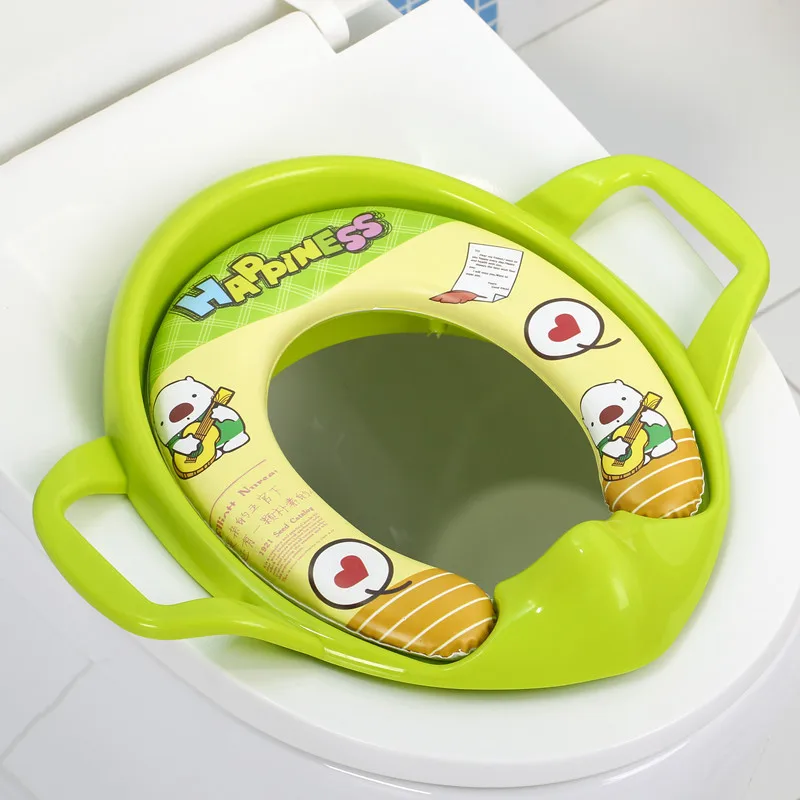 Baby Soft Toilet Training Padded Kids Baby Toilet Safety Seats  with Handles Children Urinal Cushion Children Pot Chair Mat