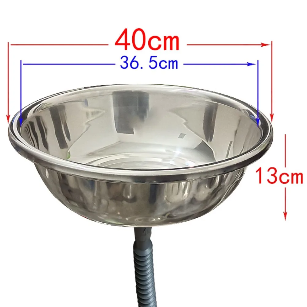 Stainless steel washbasin with sewer basin kitchen sink bathroom washbasin sink large round