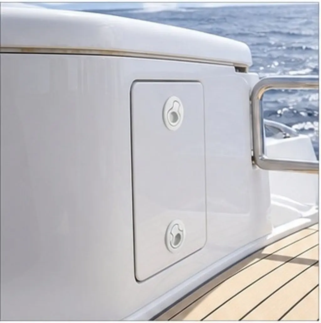 2Sets High Strength Marine Flush Hatch Latch for Rv Boat Yacht Cabinet Door Slam Lock with Recessed Pull Smooth Close Design