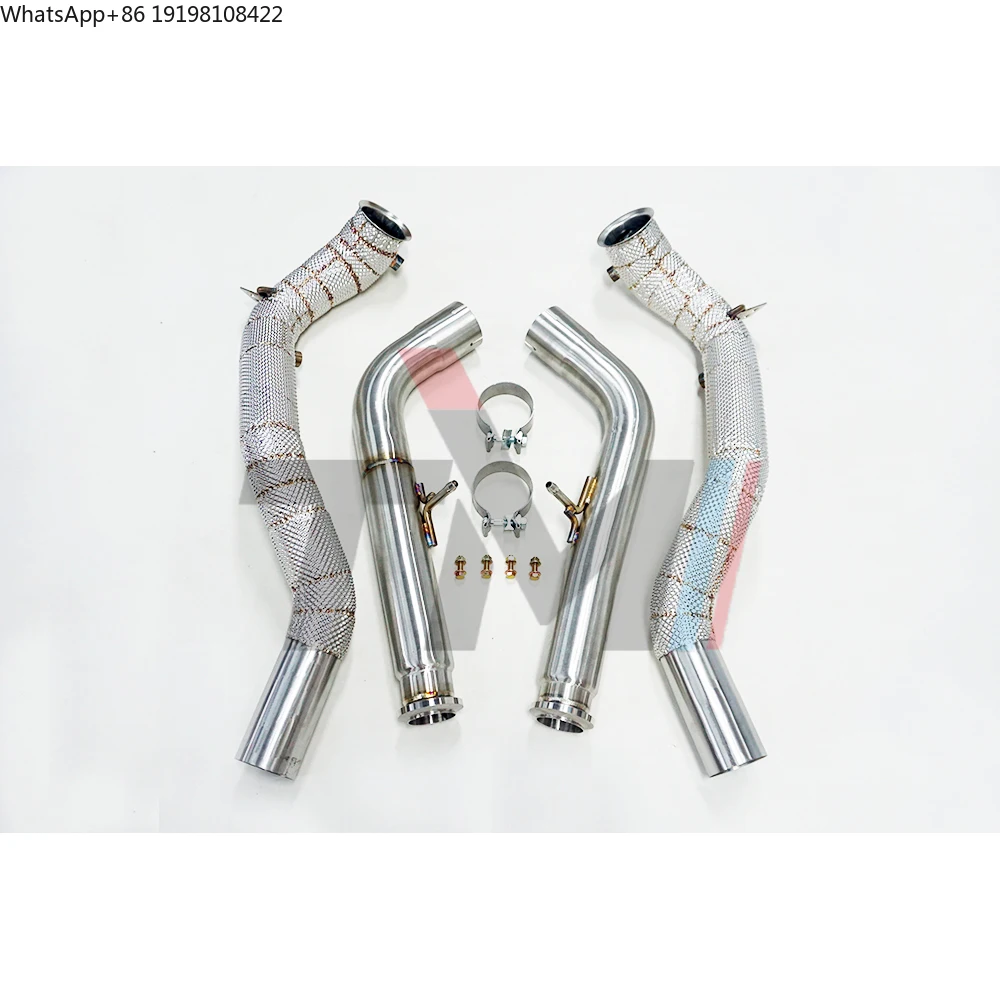 

TM Performance 2018+ for Mercedes-Benz W463 G63 G500 G550 4.0T Racing Downpipes 304 Stainless Steel with Heat Shield