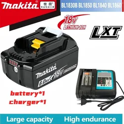 Makita 100% Original 6Ah/5Ah/3Ah For Makita 18V Battery BL1830B BL1850B BL1850 BL1840 BL1860 BL1815 Replacement Lithium Battery