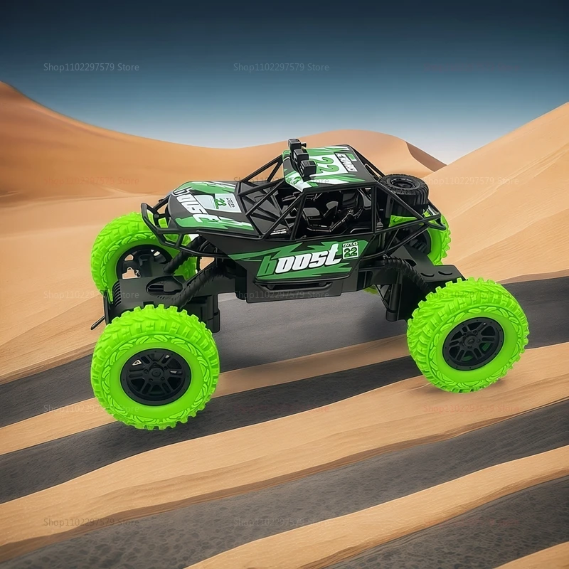 RC 高速オフロードクライミングカー 1:18 カラフルな点滅ライト付き 充電式おもちゃ 子供 大人 ギフト 屋内 屋外用