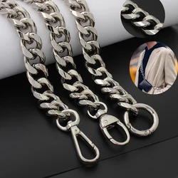 Zilver 19Mm Dikke Aluminium Ketting Lichtgewicht Tassen Strap Bag Onderdelen Diy Handgrepen Gemakkelijk Bijpassende Accessoire Handtas Bandjes Tas