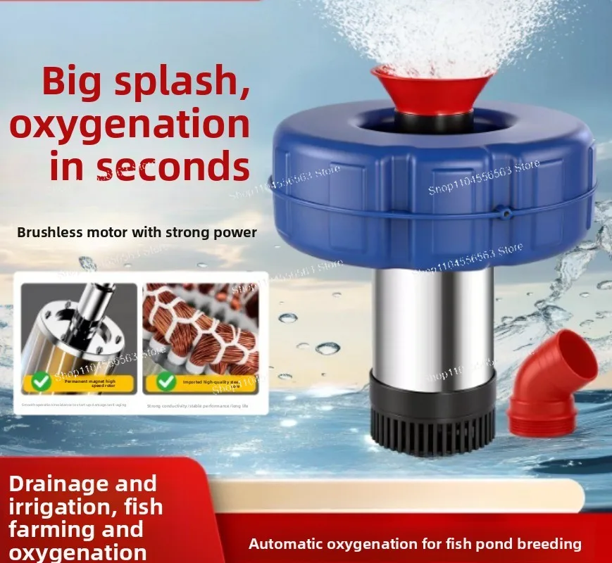 Fish Pond Aerator Is Fully Automatic Stainless Steel for Aquaculture, with A High Power of 220V