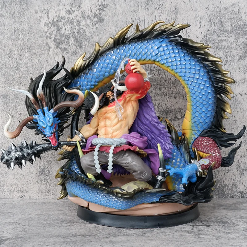 Integrated Four Emperors Hundred Beasts Dragon Scene Black Pearl Anime Character Model Toy Accessories Decoration Birthday Gift