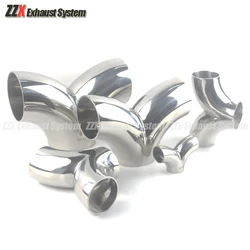 Car accessories 304 stainless steel exhaust muffler welding I Y type tee connection tube 19/25/32/38/45/51/57/63/76 mm