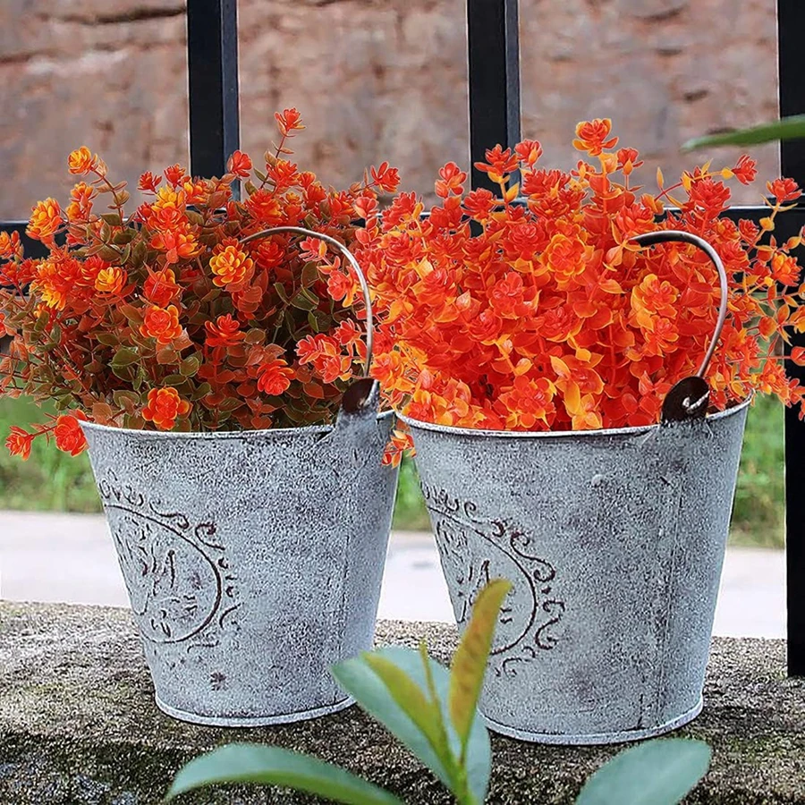 10 Stück Künstliche Blumen Vase Heimdekoration Festtagskranz Outdoor Garten Hochzeitskranz Blumensträuße Halloween Scrapbooking – Detail 5