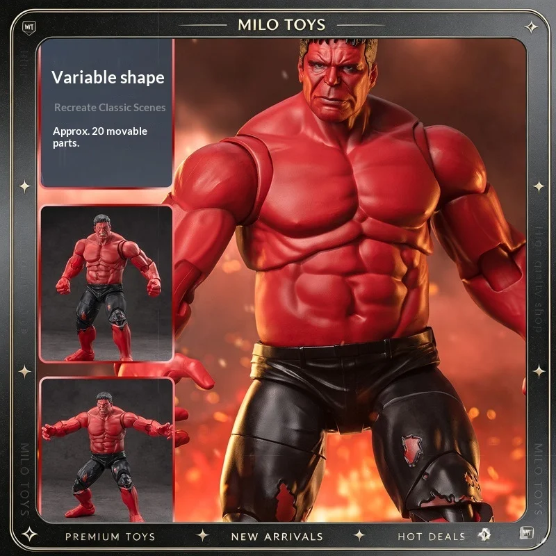 ZD Toys Genuine Red Hulk Action Figure Marvel Legends Bruce Banner Figure Collectible Model Toy Birthday Gift