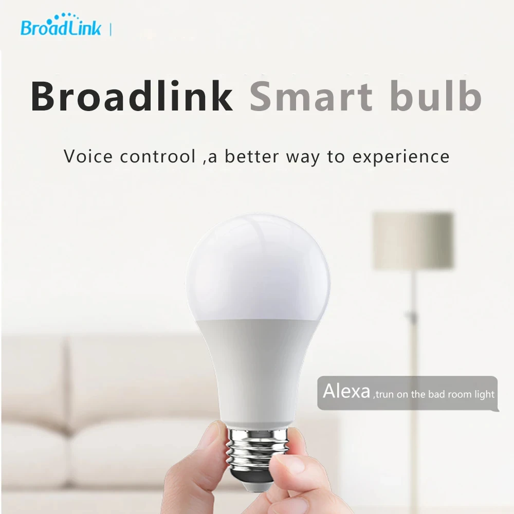 Broadlink WiFi LED Bulb E27 Light Switch Wireless  Smart Remote Control RM Pro Work with Alexa Google Home For Android IOS