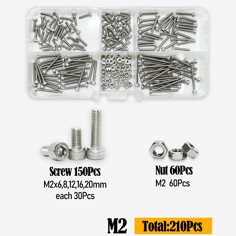 Innen sechs kant schrauben Schrauben Muttern Kit m2, 5 m3 m4 m5 m6 m8 Inbus antrieb din912 2,5 Edelstahl metrische Sechs kant schraube mit Mutter – Detail 9