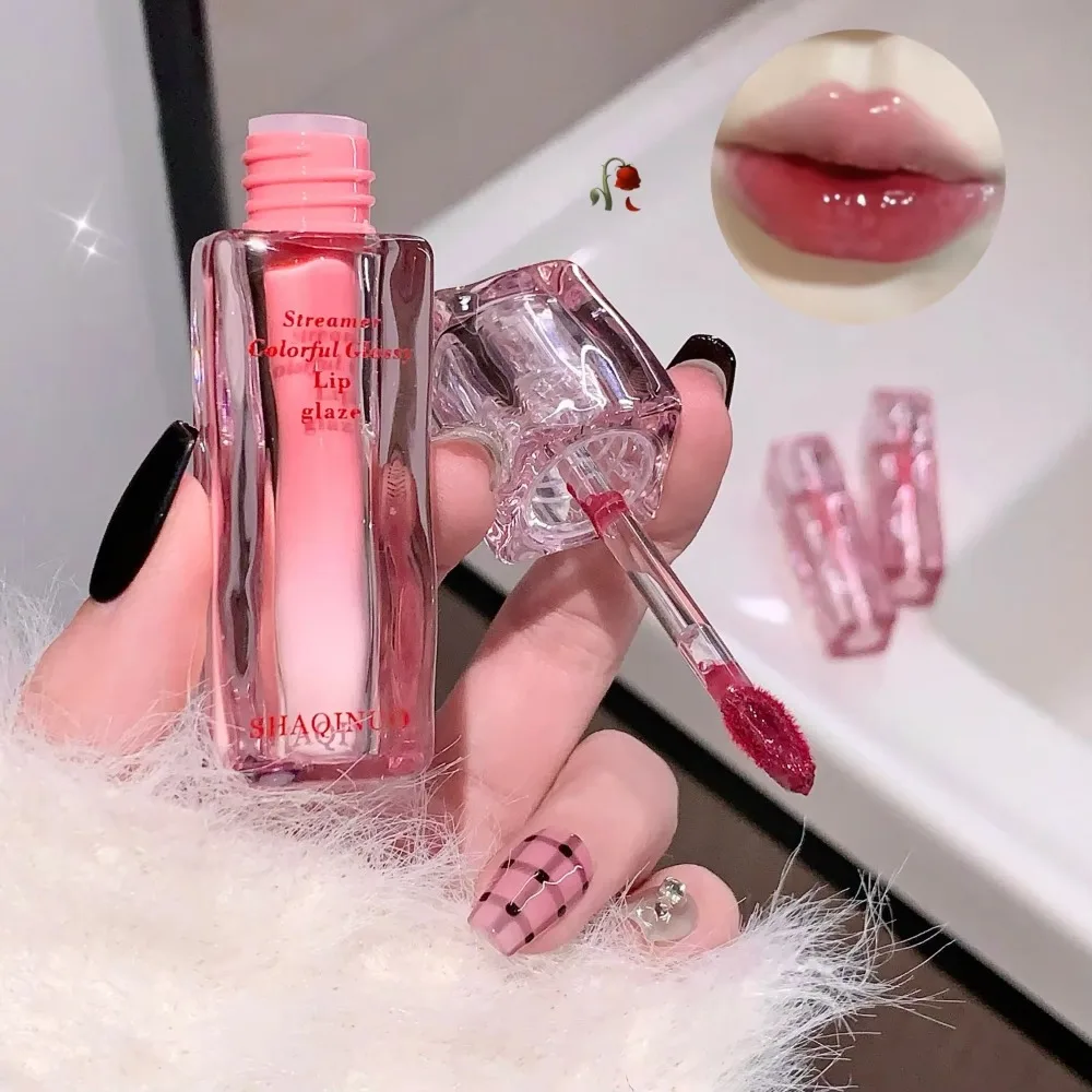 Vloeibare waterglans Spiegellipglazuur Verhelderend Langdurig Hydraterend Glinsterende waterglans Lipgloss Niet-vlekkend