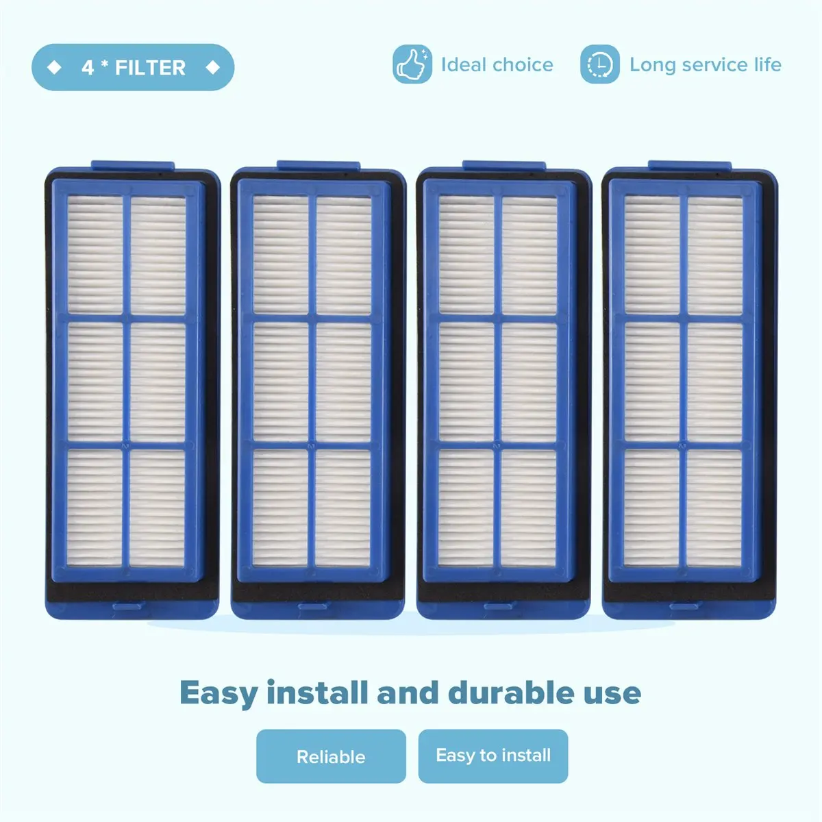 newyear828 Replacement Vacuum Cleaner Parts Side Brushes Filters for G10 G30 Robot Vacuum Cleaner Accessories