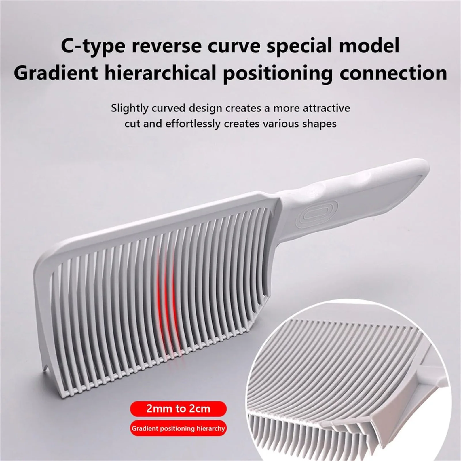 Выцветающие гребни, искусственное позиционирование, расческа для стрижки с плоским верхом для мужчин, парикмахерский инструмент