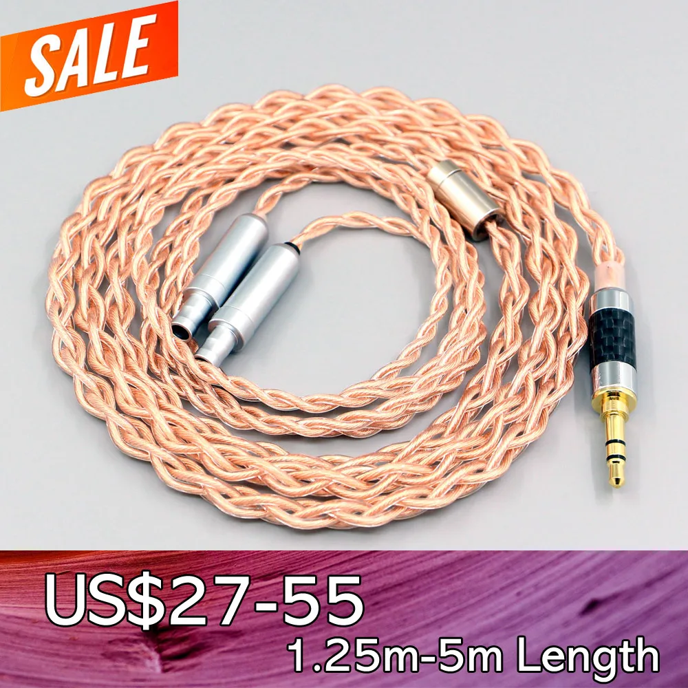 

4 Core 1.7mm Litz HiFi-OFC Earphone Braided Cable For Sennheiser HD800 HD800s HD820s HD820 Dharma D1000 LN008075