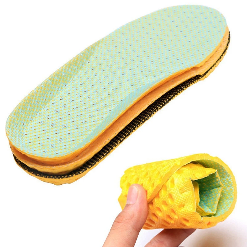 Memory Foam Insoles for Sneakers Honeycomb Breathable Deodorant Cushion Sports Shoe Inserts Orthopedics Flat Feet Pad Man Women