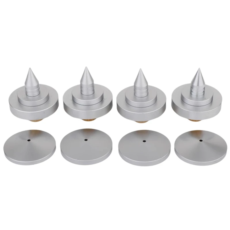 4 Pcs SP3535 Speaker Spike Isolation Feet Brass Cone Turntable Amplifier Hi Fi Speaker Stand Feet Foot Pad