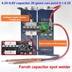 Конденсаторный аппарат для точечной сварки Farad K6 маленький портативный DIY 5V плата панели управления 18650