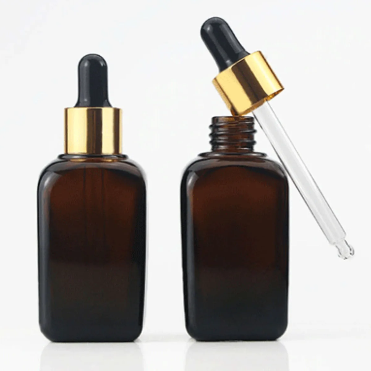 透明ガラス瓶,化粧品,香水,エッセンシャルオイル,液体,空のスポイト,5 ml, 10 ml, 15 ml, 30 ml, 50 ml, 0 ml