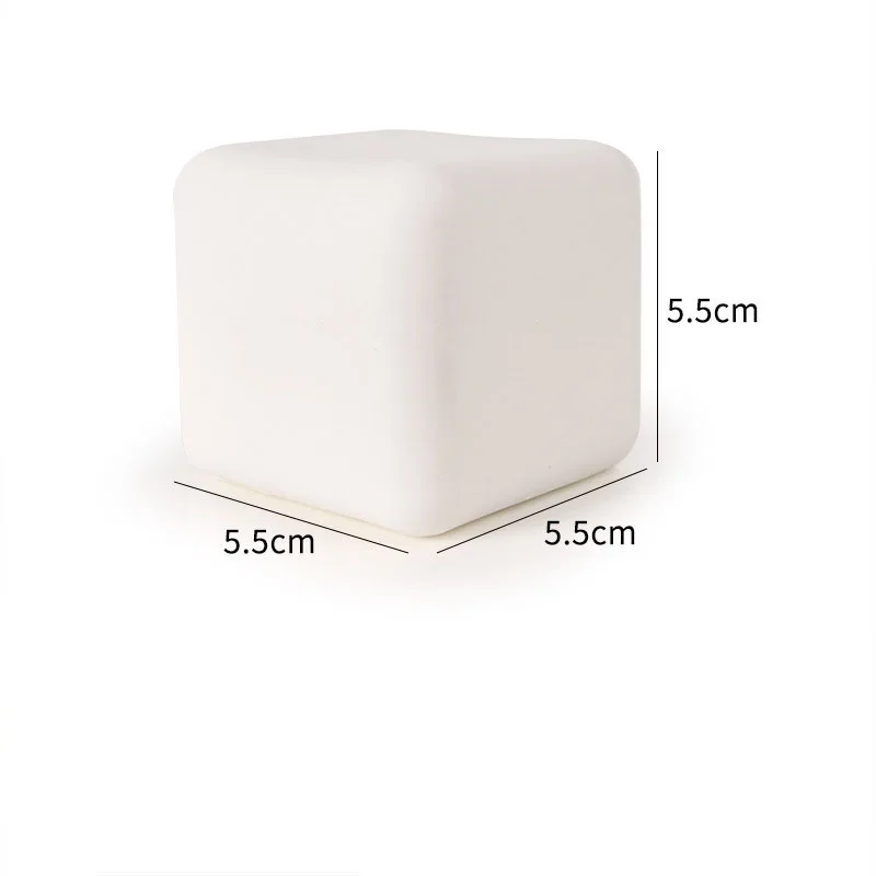 かわいい豆腐ストレスボール感覚玩具ストレス解消フィジェット玩具スクイーズドウボールギフトピンチスローリバウンドスクイーズトイホワイト