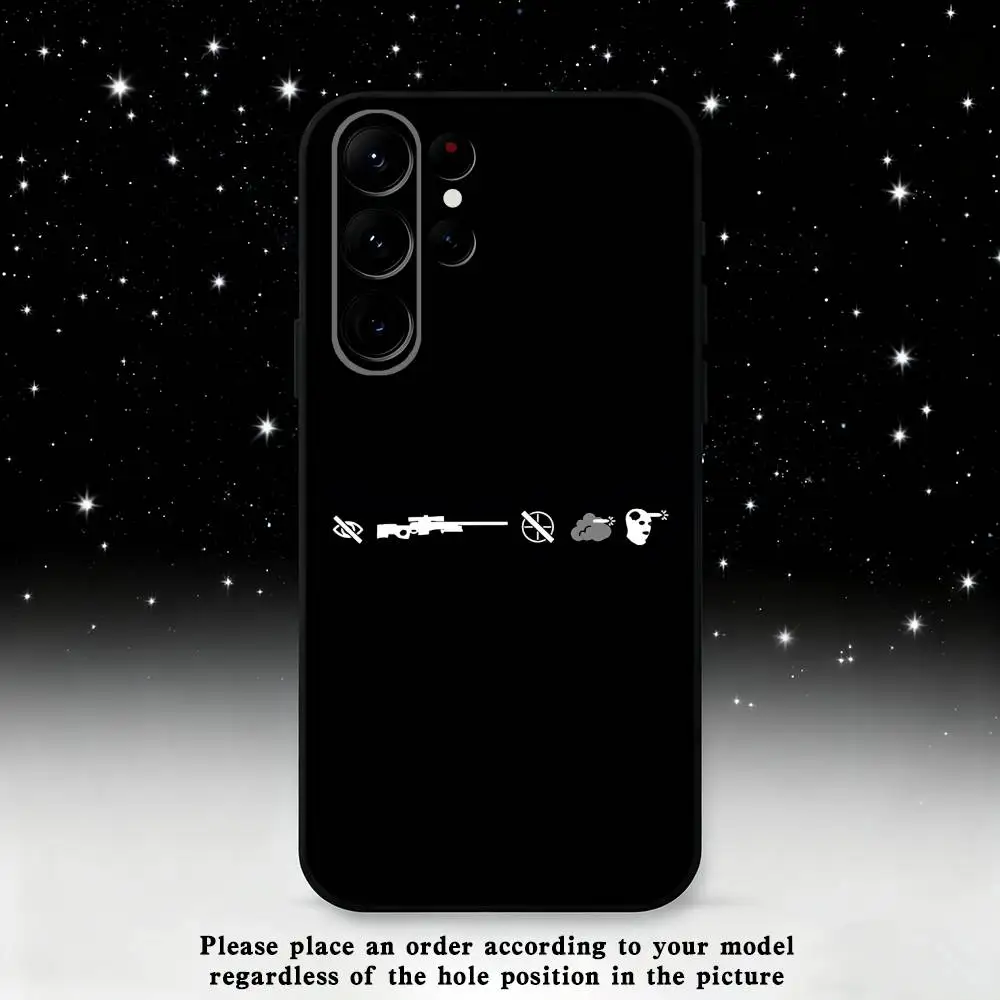 C-CS2 G-GO 게임폰 케이스 삼성 S25, S24 울트라, S20, S30 플러스, S22 플러스, S23, S30 울트라 5G 실리콘 블랙 쉘