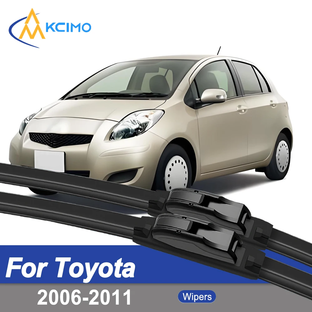 

Premium Rubber Durable Silent Windshield Wiper Blades 2pcs for Toyota Vitz XP90 2006-2011 Yaris Charade i1