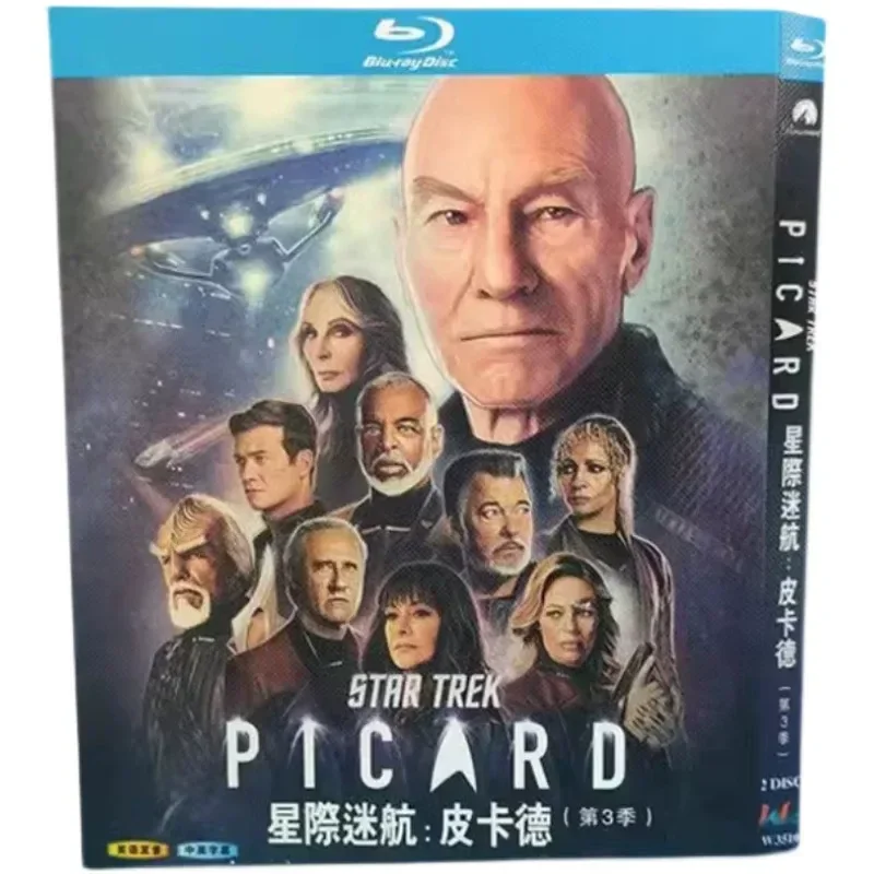 

BD Blu-ray Ultra HD American TV Series Star Trek Picard Seasons 1 to 3 6 Disc CD Box