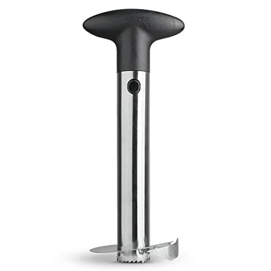 

Stainless Steel Pineapple Corer and Slicer Tool with NonSlip Handle for Easy Fruit Preparation in Kitchen Perfect for Smoothies