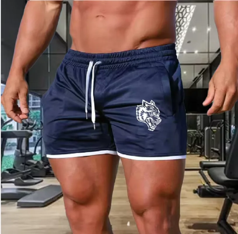 2025 модные брендовые мужские спортивные шорты, дышащие сетчатые шорты, быстросохнущая спортивная одежда для спортзала и пляжа, новинка лета