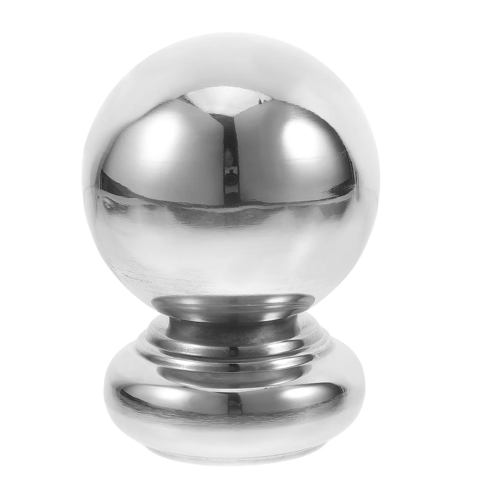 Stainless Steel Handrail Ball Stair Railing Finial Replacement Post Cap Decorative Metal Fence Post Accessory Fence Fittings