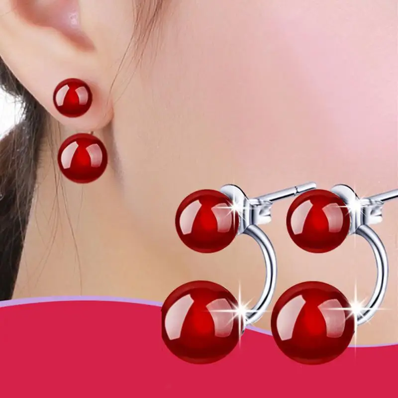 Pendientes de tuerca de piedra Natural para mujer, aretes chapados en Color plateado, aretes de joyería brinco, regalo, venta al por mayor