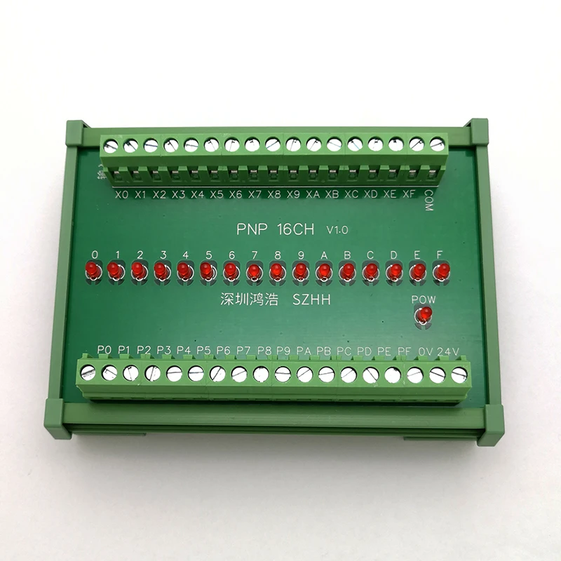 PNP 16CH PLC sensor signal isolation polarity conversion NPN to PNP module output short circuit protection